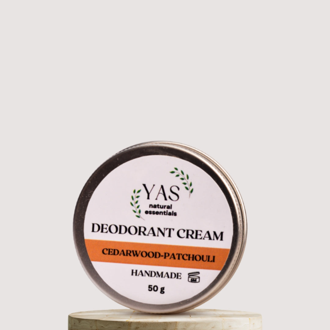 NATURAL DEODORANT CREAM (CEDARWOOD-PATCHOULI)