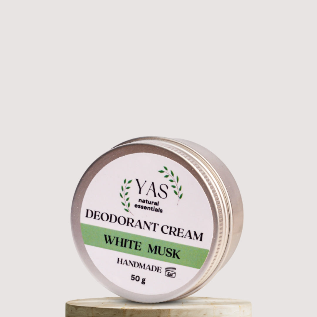 NATURAL DEODORANT CREAM (WHITE MUSK)