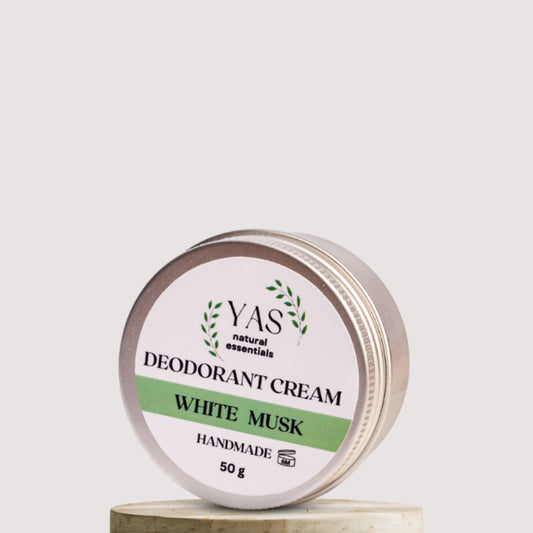 NATURAL DEODORANT CREAM (WHITE MUSK)